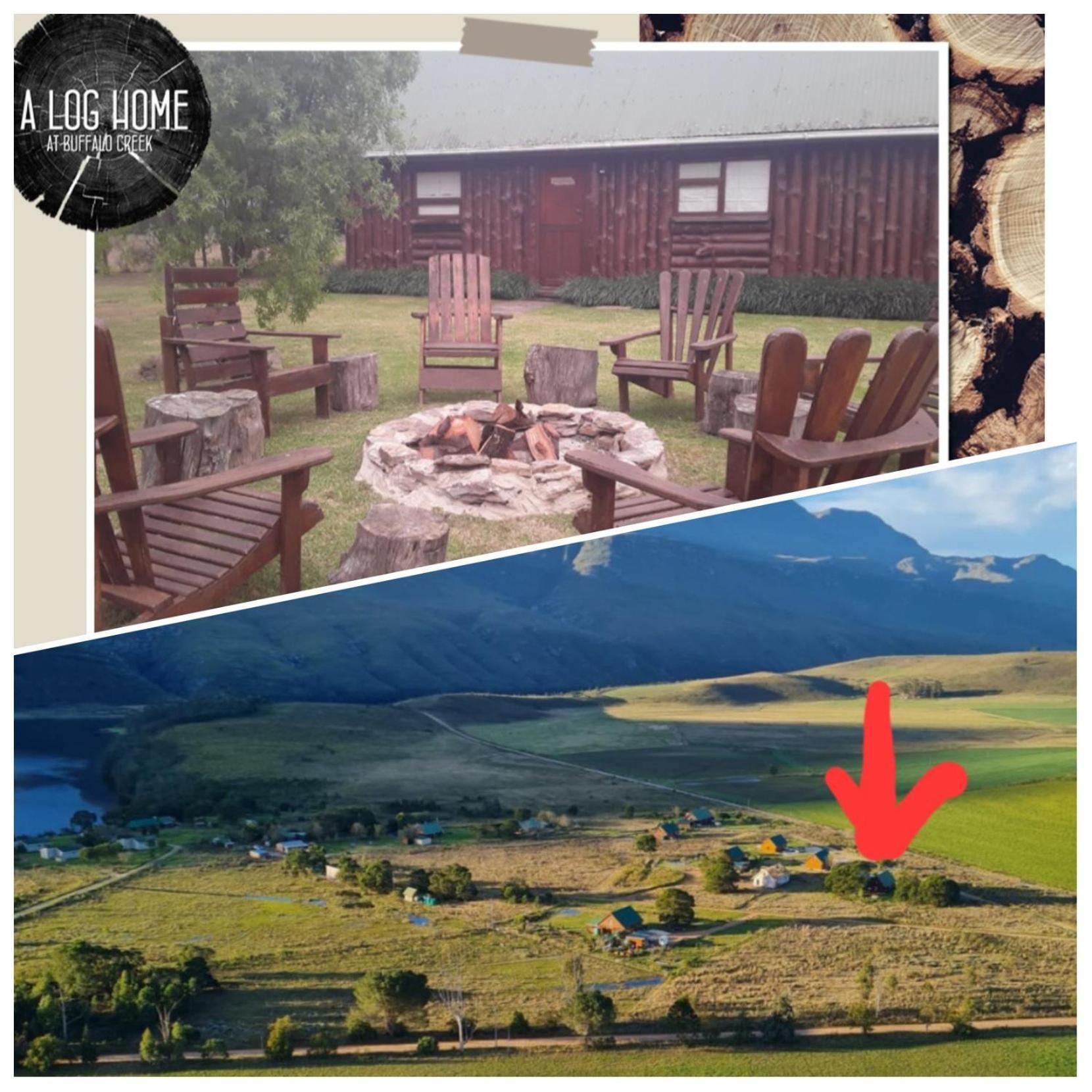 A Log Home At Buffalo Creek Buffeljagsrivier エクステリア 写真